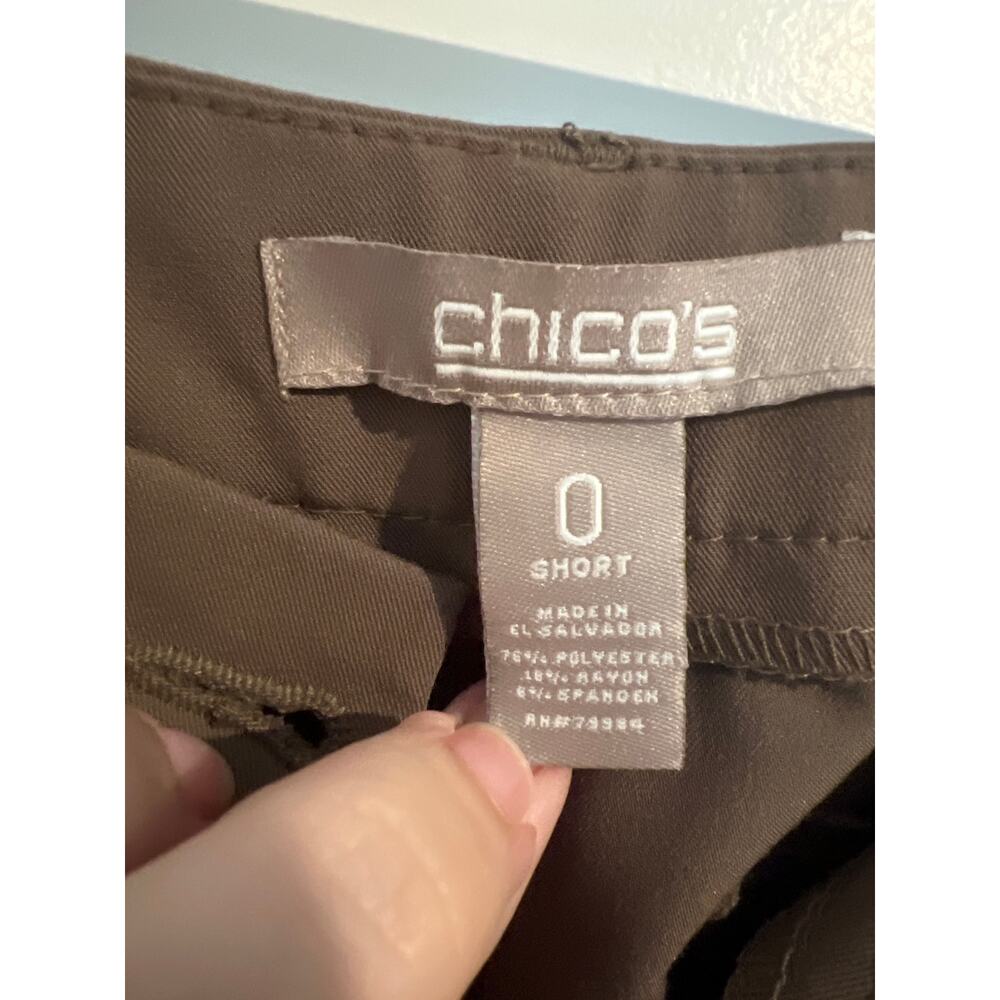 Chico’s Brown Dress Pants – Size 0 Short - Picture 4 of 6